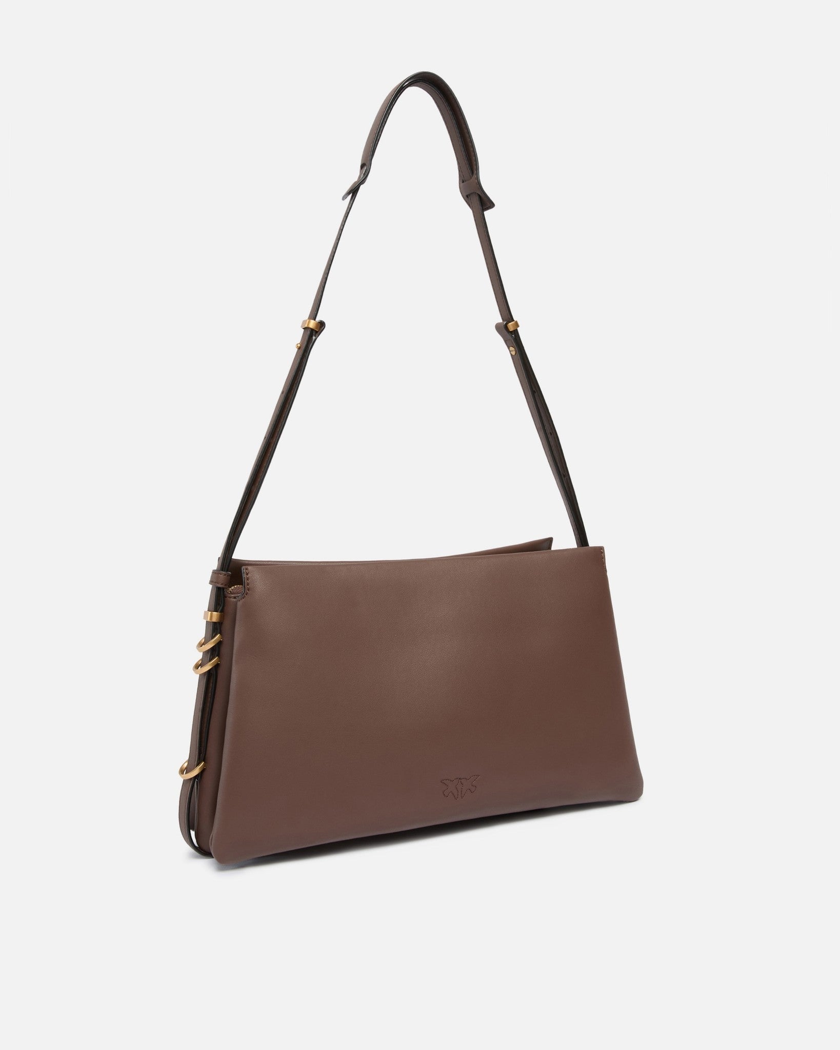 Bag shoulder bag with three compartments