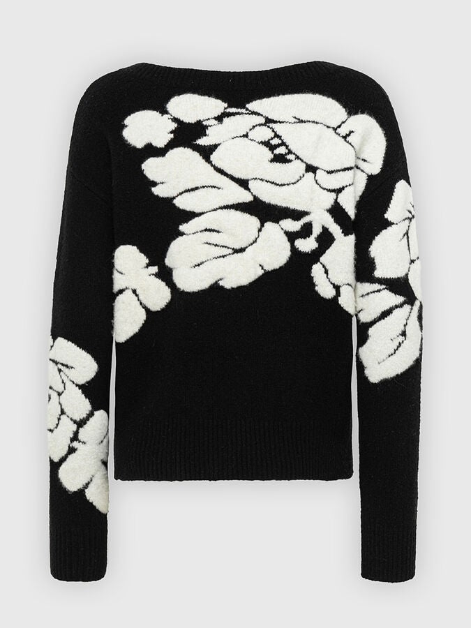 Pullover with V-neck