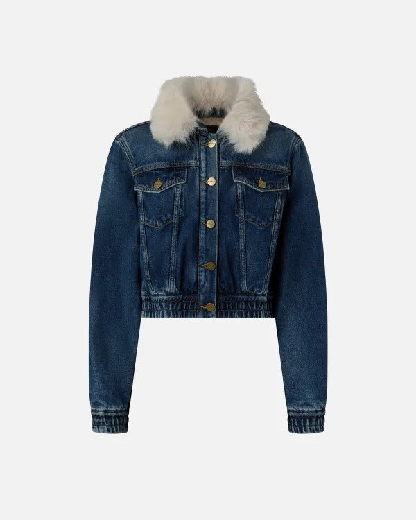 Denim Trucker Jacket with Soft Collar