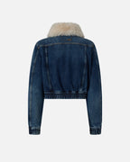 Denim Trucker Jacket with Soft Collar