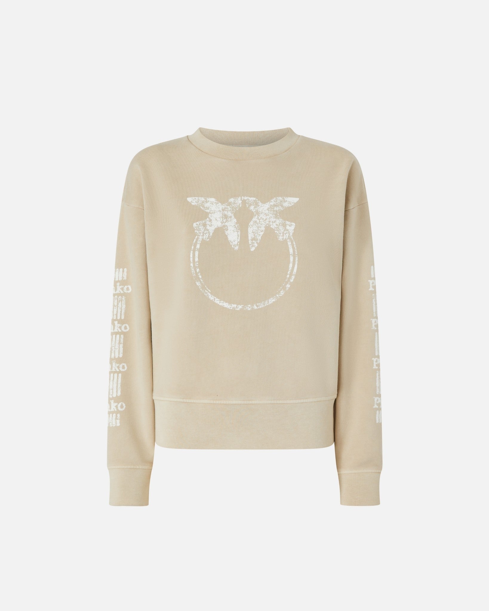 Cotton Sweatshirt with logo-branded sleeves