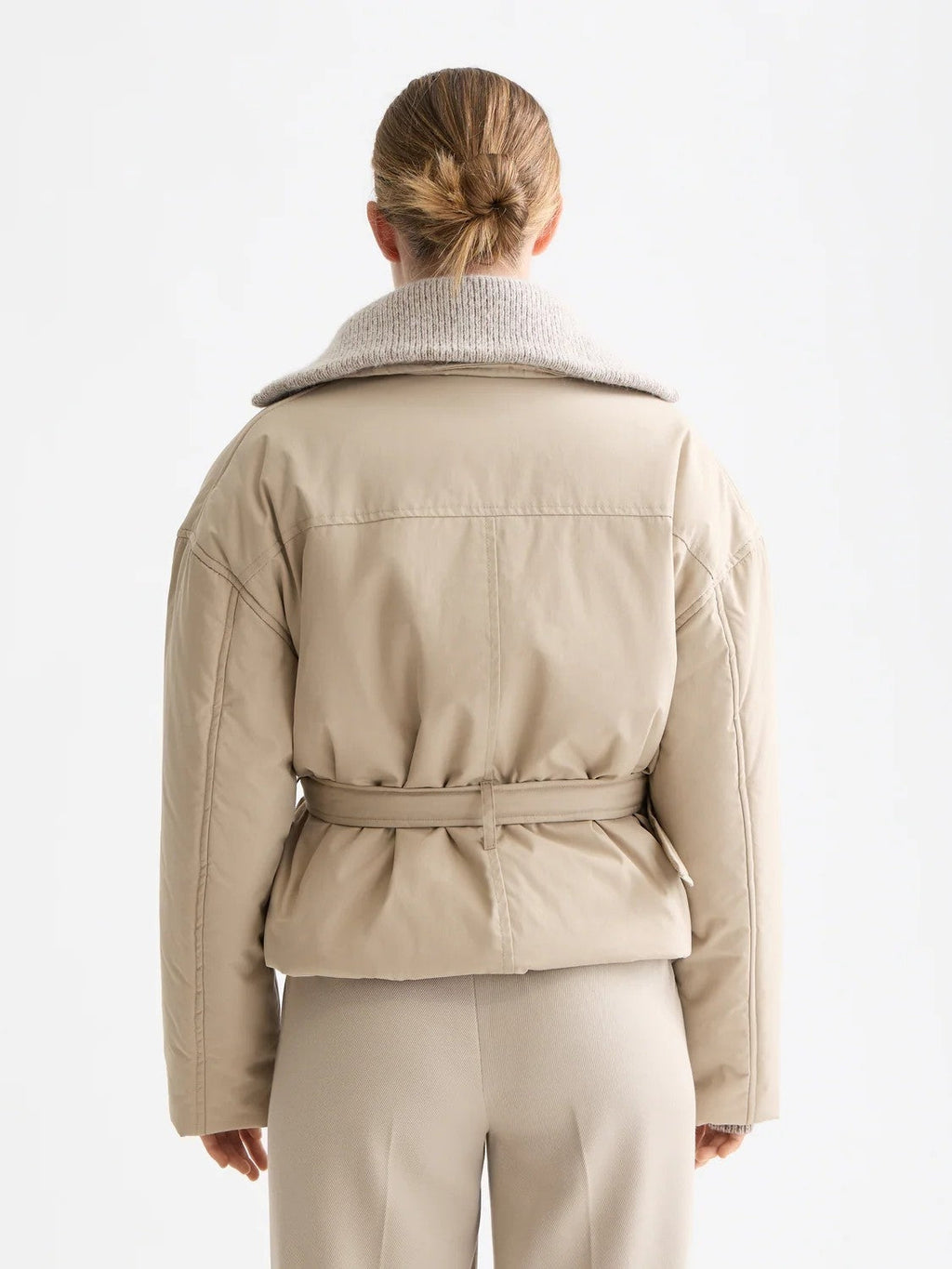 Lightweight Padded Poplin Trench