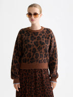 Fuzzy Jacquard Pullover