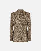 Blazer monopetto fantasia maculata