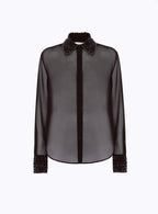 Shirt in Emobroidered Georgette