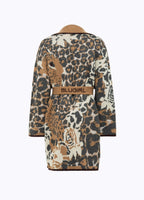 Jacquard Wool Blend Cardigan