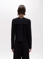 Jacquard Jacket with Rose