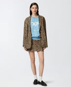 Cotton Sweatshirt with logo-branded sleeves