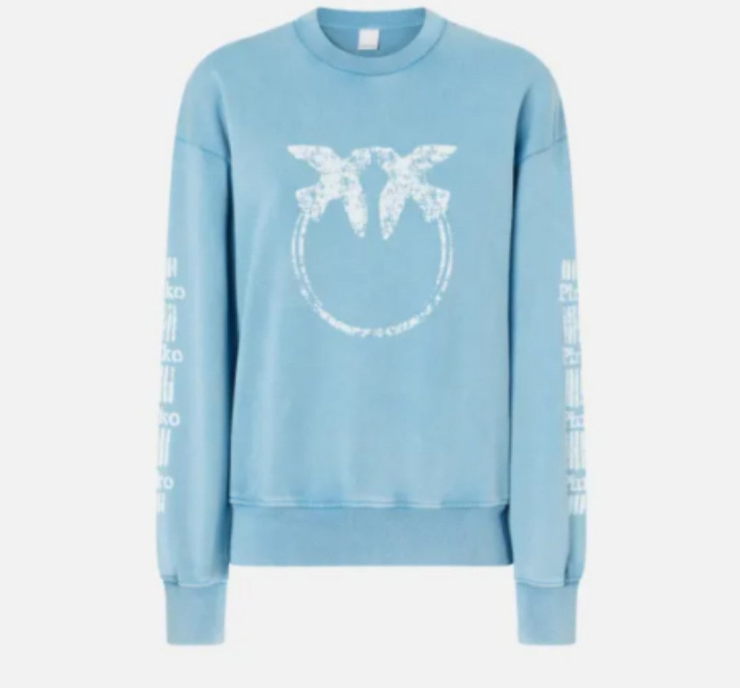 Cotton Sweatshirt with logo-branded sleeves